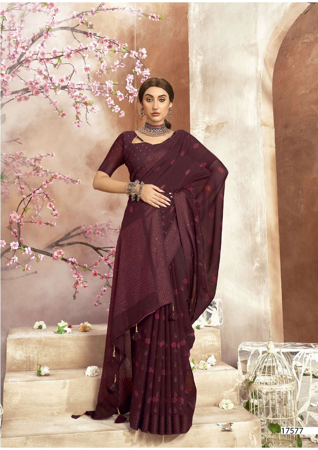 Dishu Vol 2 By Vallabhi Daily Wear Printed Georgette Sarees Wholesale Market In Surat